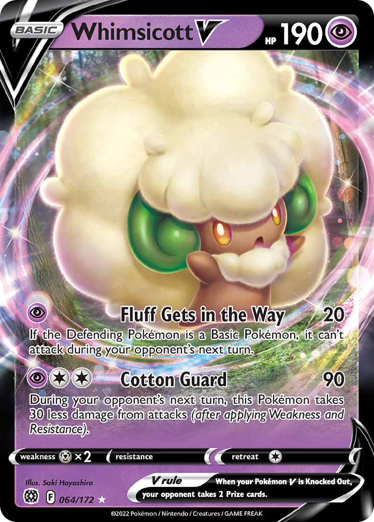 Whimsicott V — SWSH09: Brilliant Stars #064/172