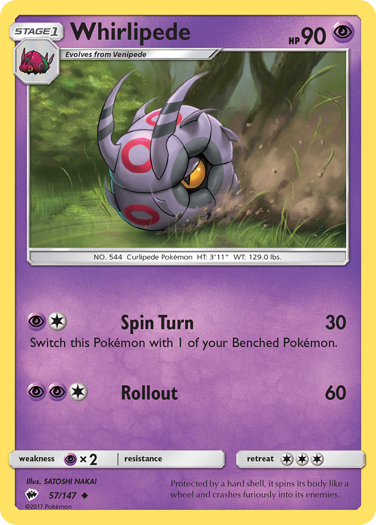 Whirlipede — SM - Burning Shadows #57/147