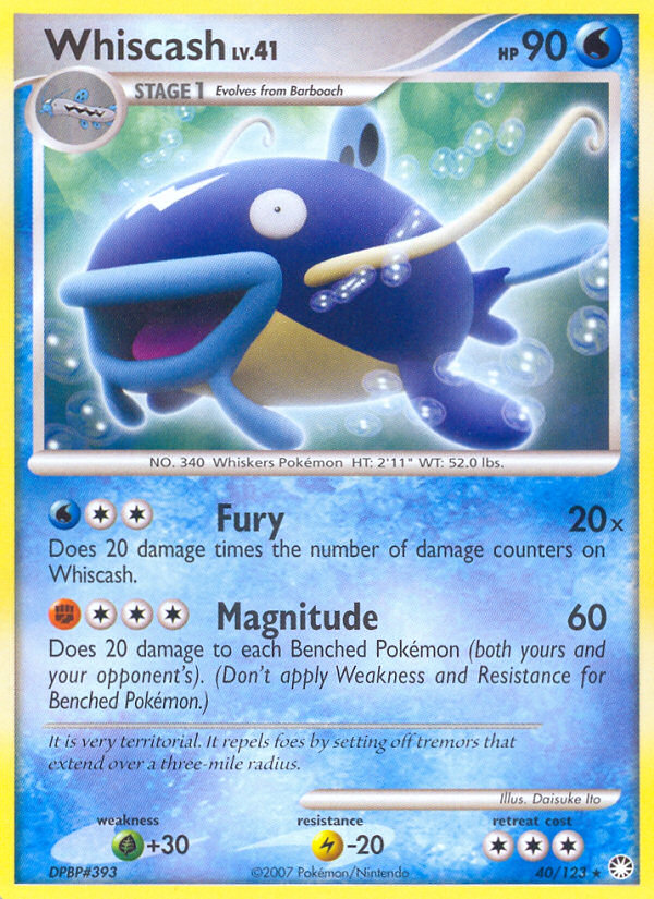 Whiscash — Mysterious Treasures #40/123
