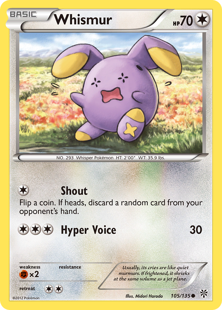 Whismur — Plasma Storm #105/135