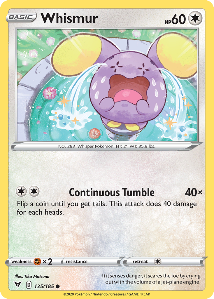 Whismur — SWSH04: Vivid Voltage #135/185