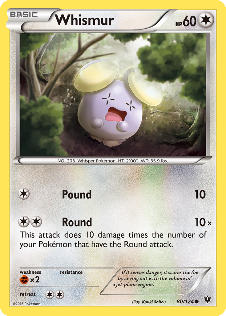 Whismur — XY - Fates Collide #80/124