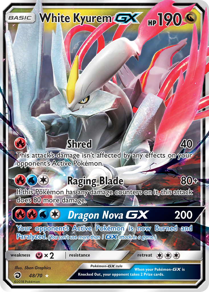 White Kyurem GX — Dragon Majesty #48/70