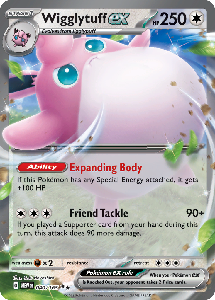 Wigglytuff ex — SV: Scarlet & Violet 151 #040/165