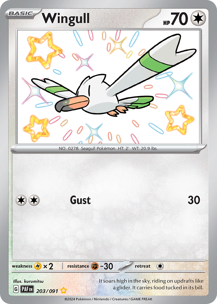Wingull — SV: Paldean Fates #203/091