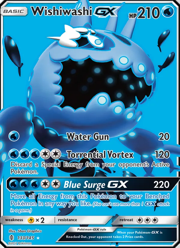 Wishiwashi GX (Full Art) — SM - Guardians Rising #133/145