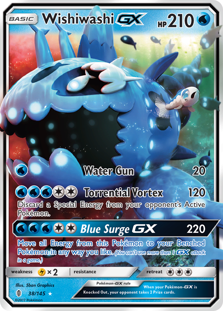 Wishiwashi GX — SM - Guardians Rising #38/145