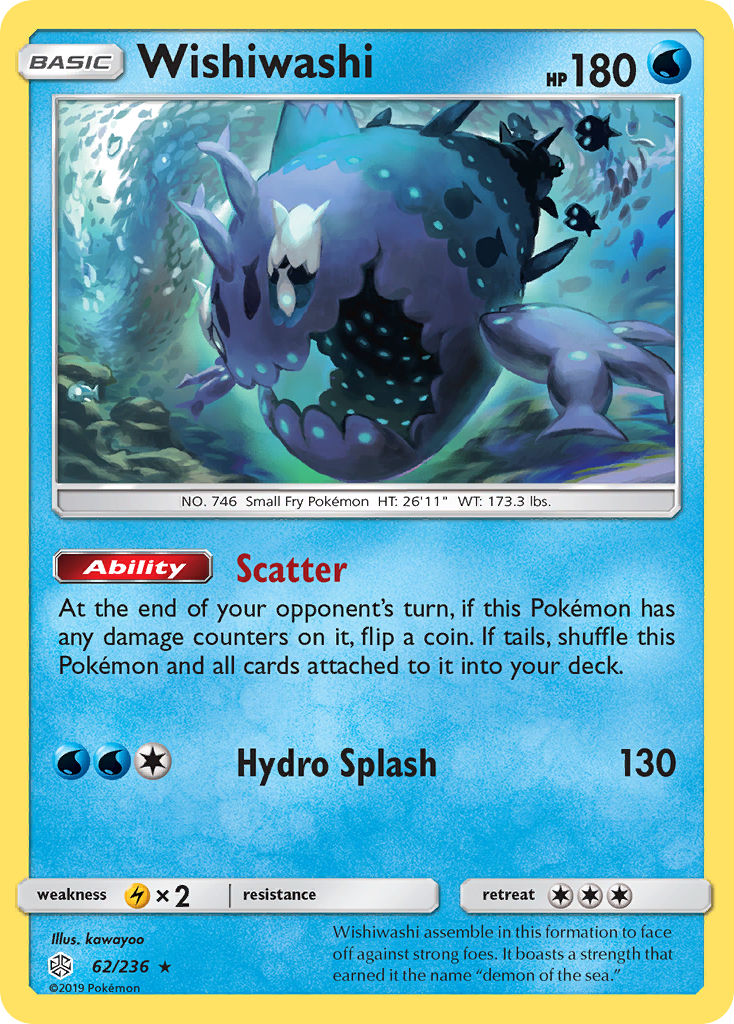 Wishiwashi — SM - Cosmic Eclipse #62/236