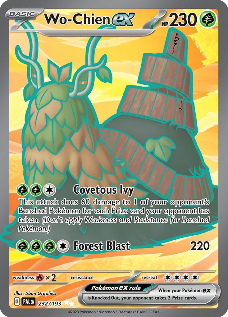 Wo-Chien ex — SV02: Paldea Evolved #232/193
