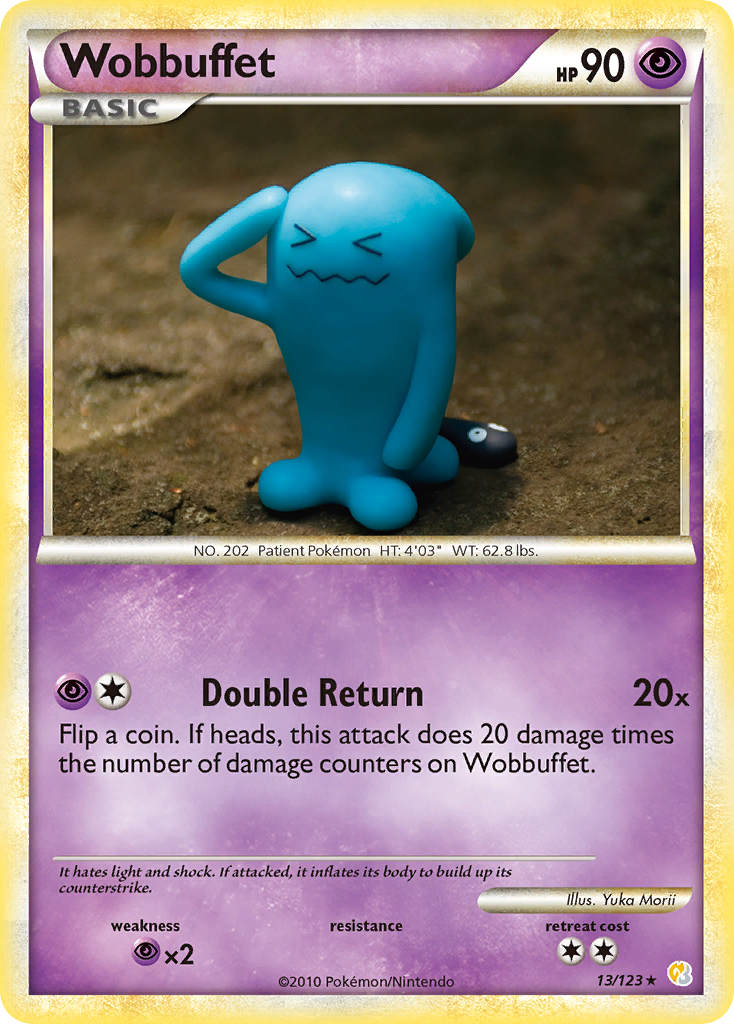 Wobbuffet — HeartGold SoulSilver #13/123