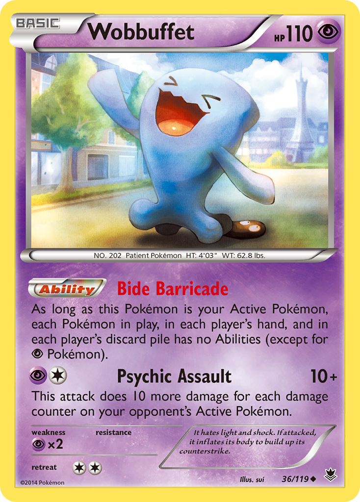 Wobbuffet — XY - Phantom Forces #36/119