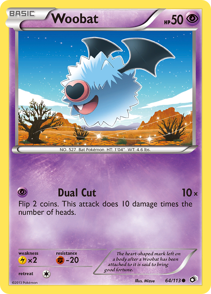 Woobat — Legendary Treasures #64/113