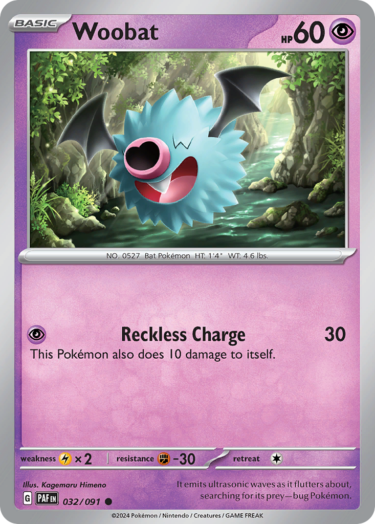 Woobat — SV: Paldean Fates #032/091