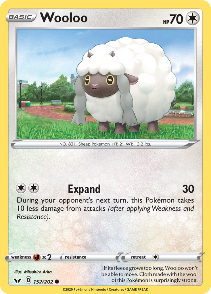 Wooloo (152) — SWSH01: Sword & Shield Base Set #152/202