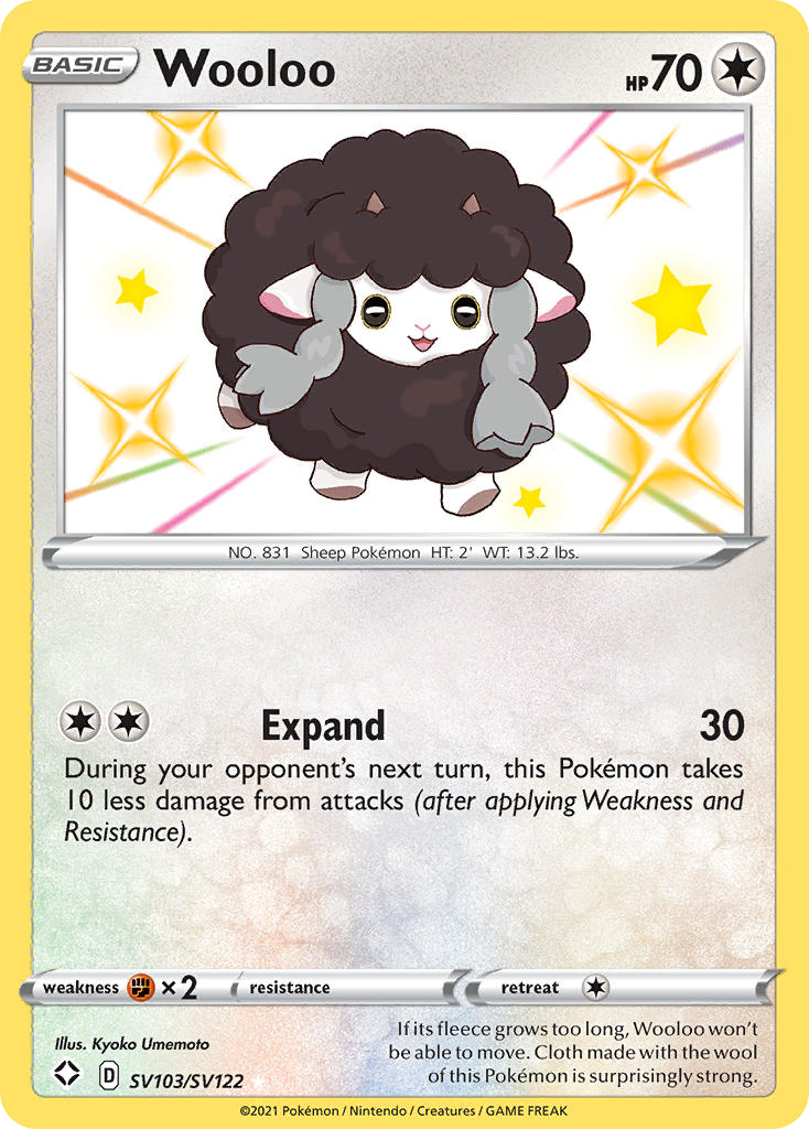 Wooloo — Shining Fates: Shiny Vault #SV103/SV122