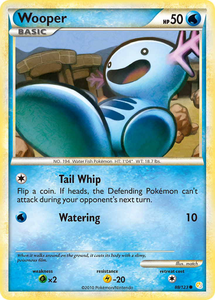 Wooper — HeartGold SoulSilver #88/123
