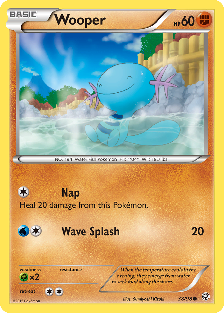 Wooper — XY - Ancient Origins #38/98