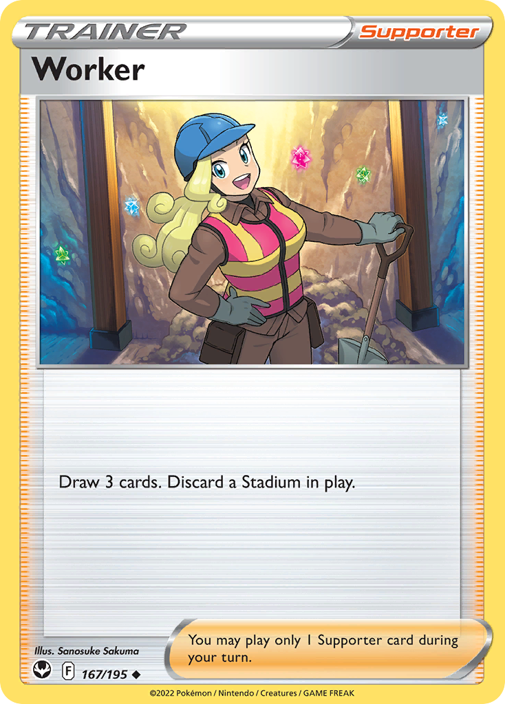 Worker — SWSH12: Silver Tempest #167/195