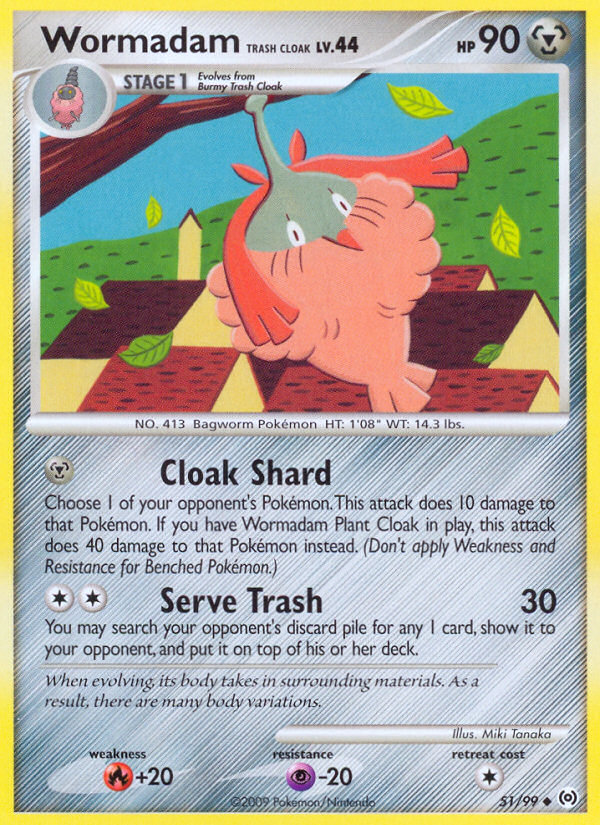 Wormadam Trash Cloak — Arceus #51/99