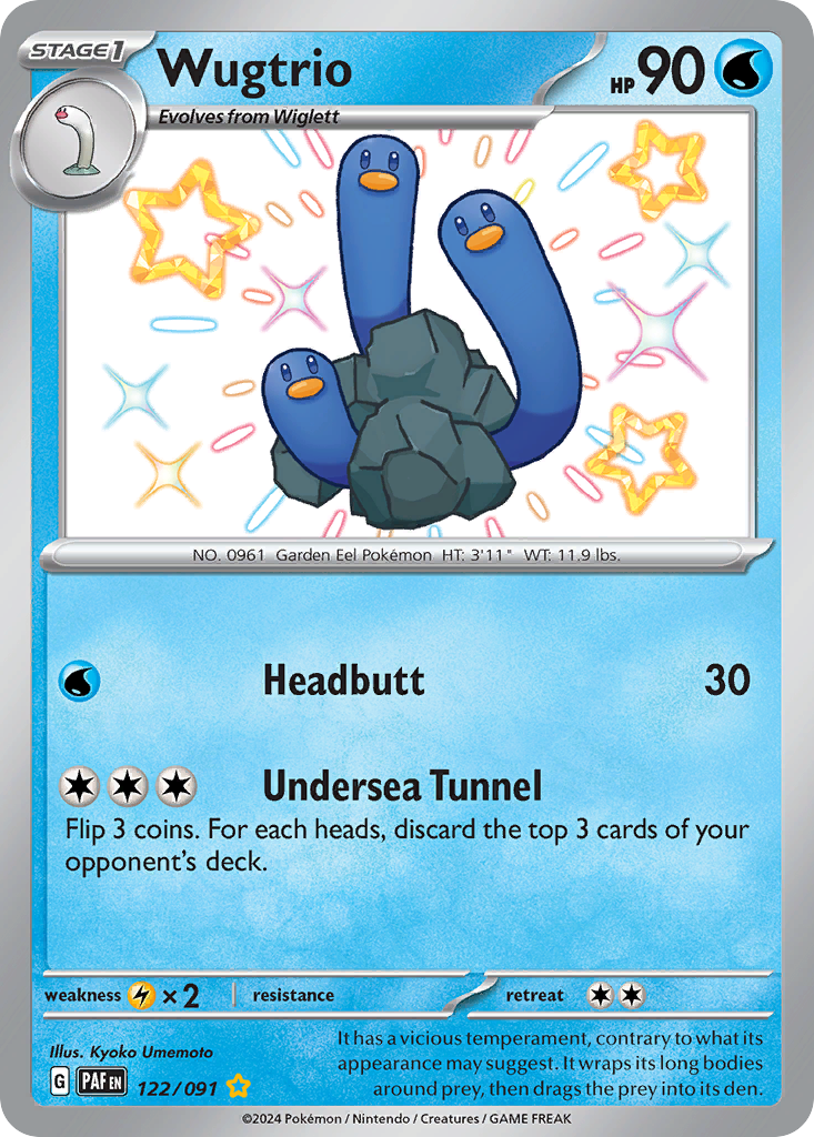 Wugtrio — SV: Paldean Fates #122/091