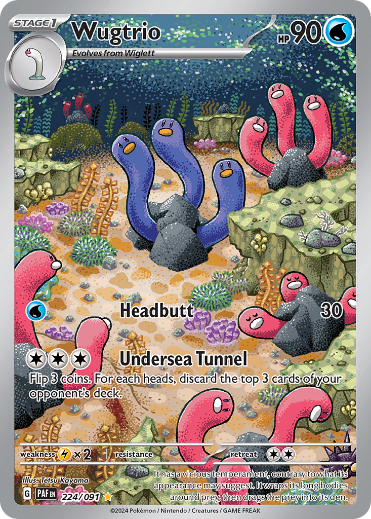 Wugtrio — SV: Paldean Fates #224/091