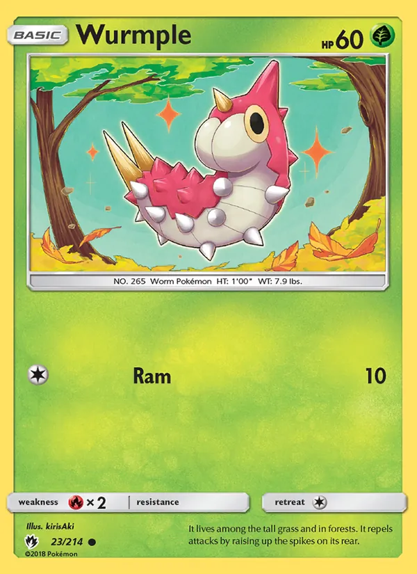 Wurmple (23) — SM - Lost Thunder #23/214