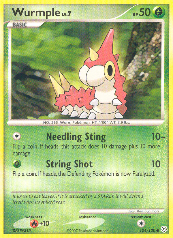 Wurmple — Diamond and Pearl #104/130