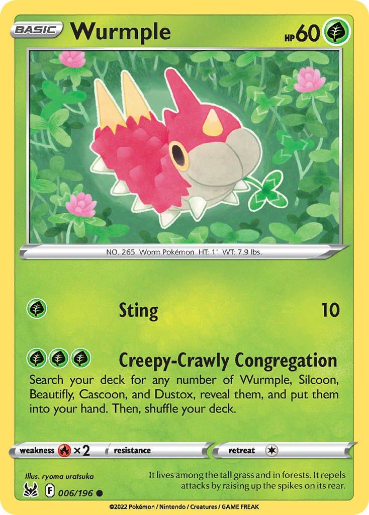 Wurmple — SWSH11: Lost Origin #006/196