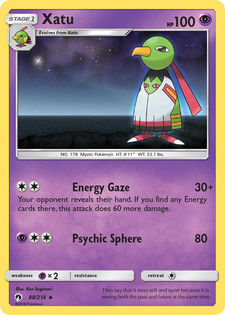 Xatu — SM - Lost Thunder #88/214