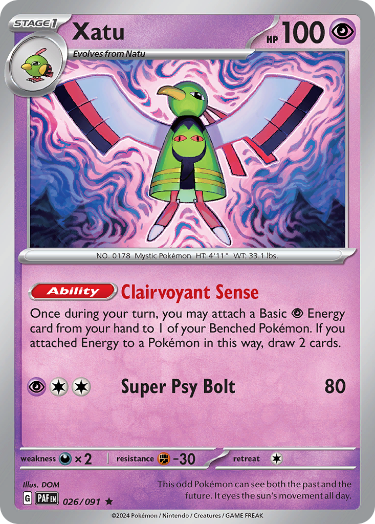 Xatu — SV: Paldean Fates #026/091