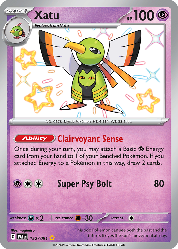 Xatu — SV: Paldean Fates #152/091
