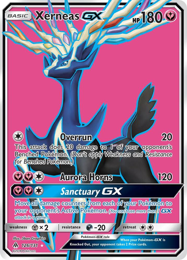 Xerneas GX (Full Art) — SM - Forbidden Light #126/131