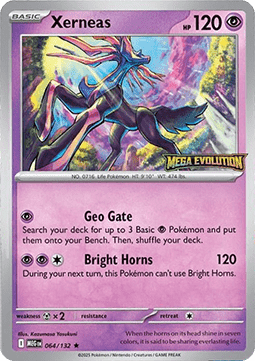 Xerneas (Mega Evolution Stamped) — Miscellaneous Cards & Products #064/132
