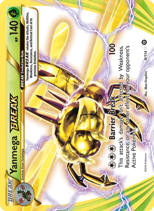 Yanmega BREAK — XY - Steam Siege #8/114
