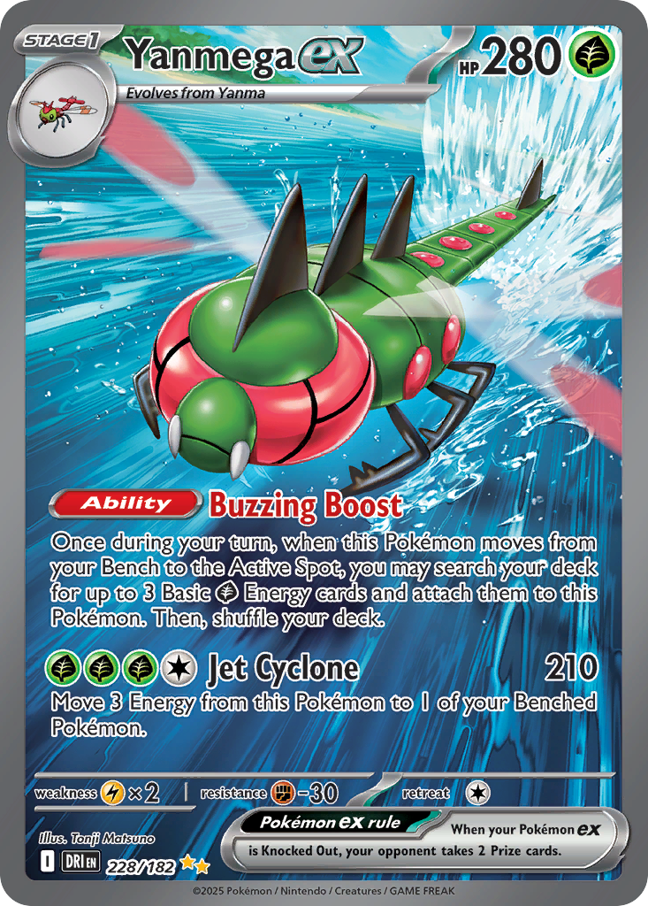 Yanmega ex — SV10: Destined Rivals #228/182