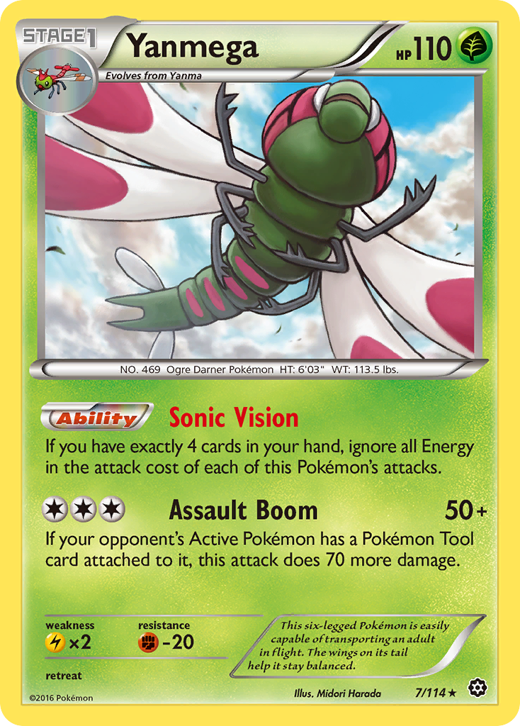 Yanmega — XY - Steam Siege #7/114