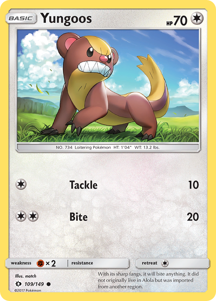 Yungoos — SM Base Set #109/149