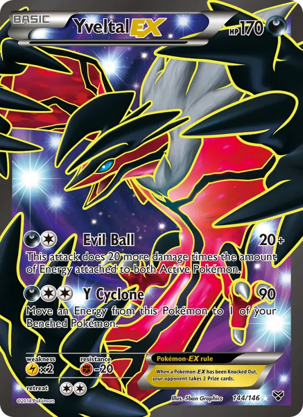 Yveltal EX (144 Full Art) — XY Base Set #144/146