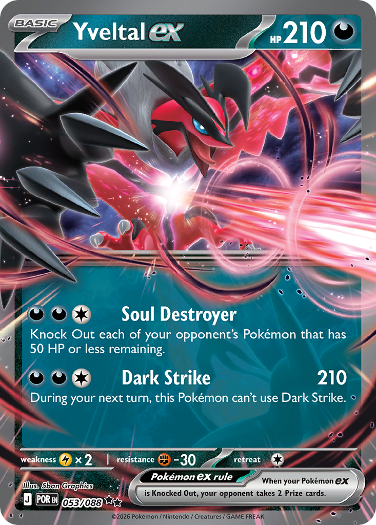 Yveltal ex — ME03: Perfect Order #053/088