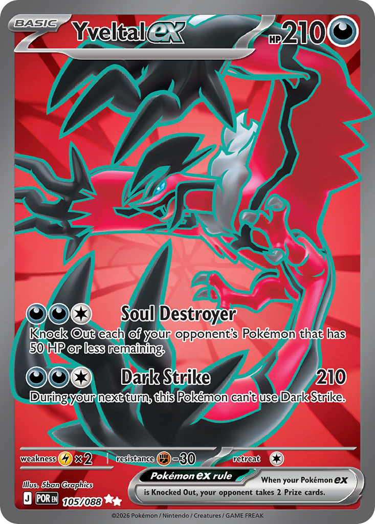 Yveltal ex — ME03: Perfect Order #105/088