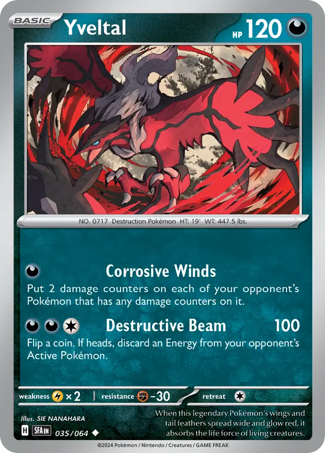Yveltal — SV: Shrouded Fable #035/064