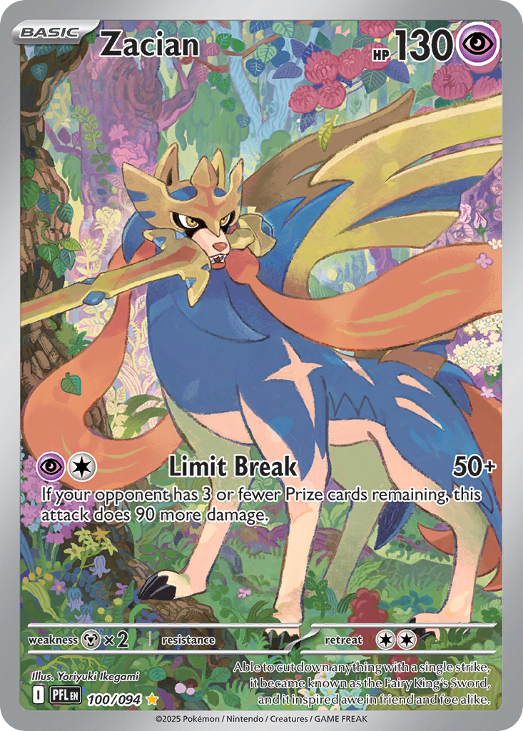 Zacian — ME02: Phantasmal Flames #100/094