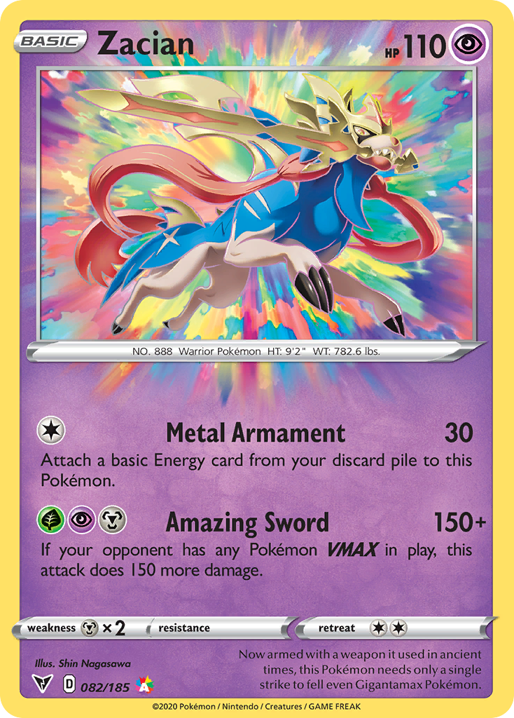 Zacian — SWSH04: Vivid Voltage #082/185