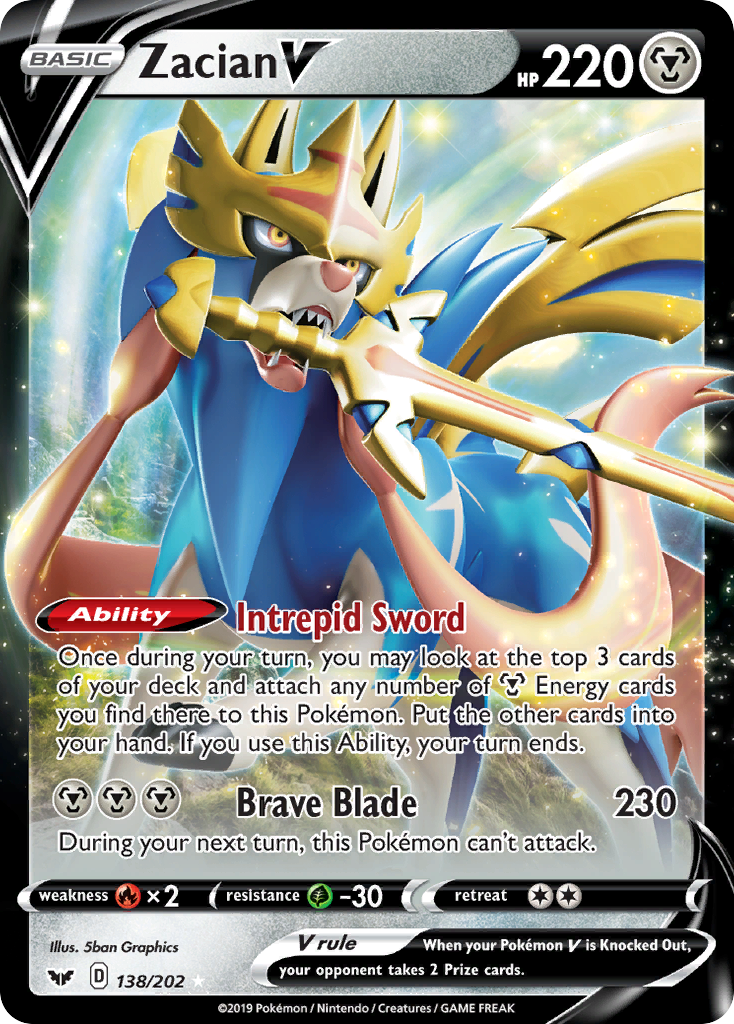 Zacian V — Prize Pack Series Cards #138/202