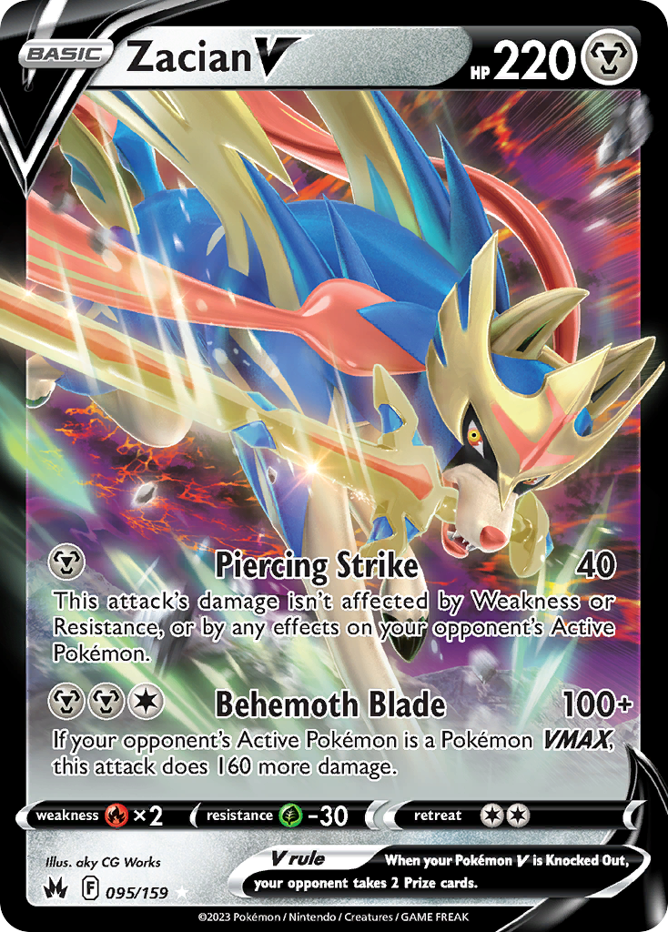 Zacian V — SWSH: Crown Zenith #095/159