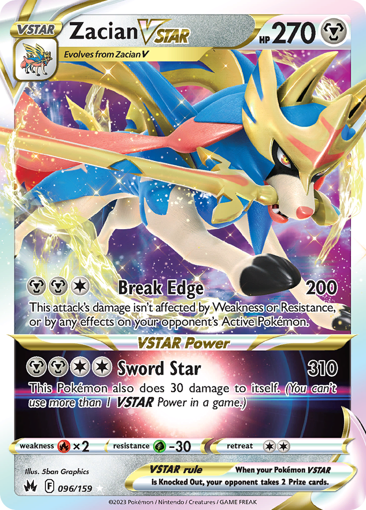 Zacian VSTAR — SWSH: Crown Zenith #096/159