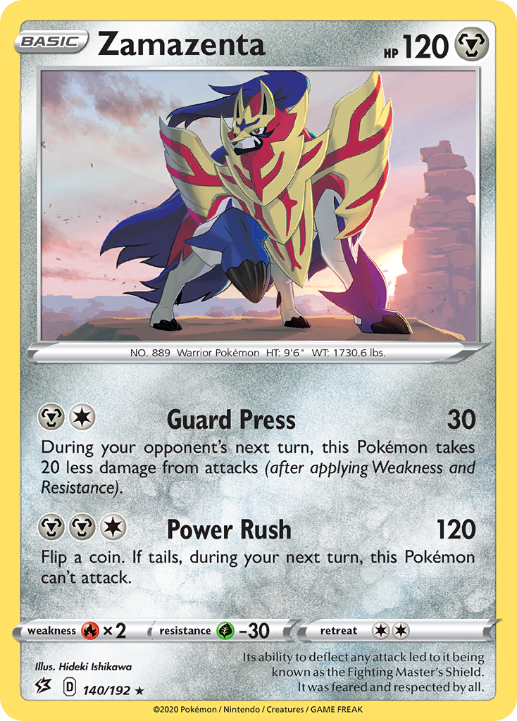Zamazenta — SWSH02: Rebel Clash #140/192