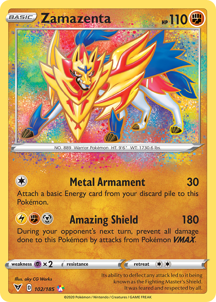 Zamazenta — SWSH04: Vivid Voltage #102/185