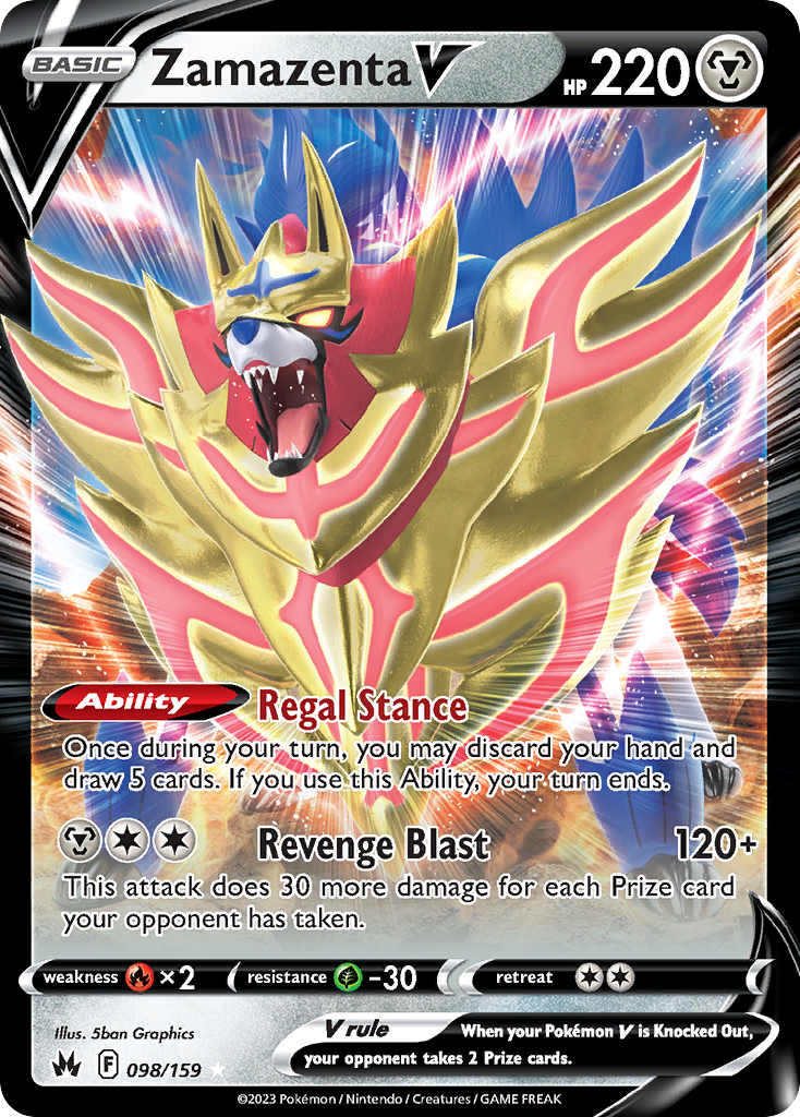 Zamazenta V — SWSH: Crown Zenith #098/159