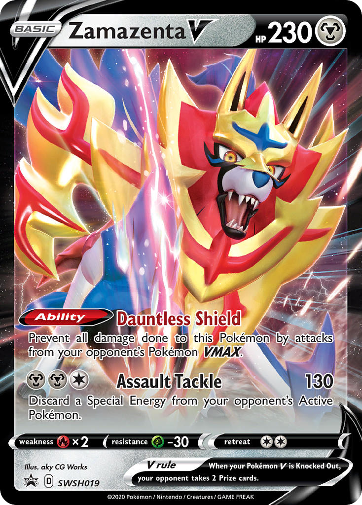Zamazenta V — SWSH: Sword & Shield Promo Cards #SWSH019
